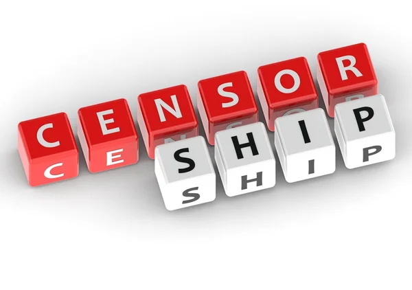 Cenzura — Stock fotografie