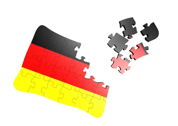 Germania Puzzle Bandiera — Foto Stock