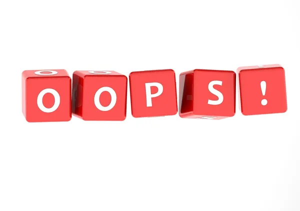 Oops — Stockfoto