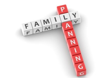 Family planning buzzword clipart