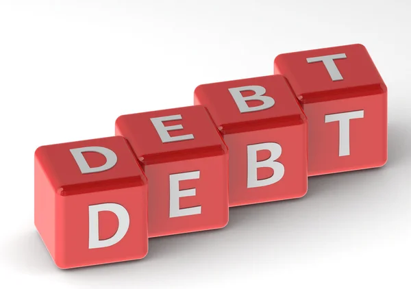 Debt buzzword — Stock Photo, Image