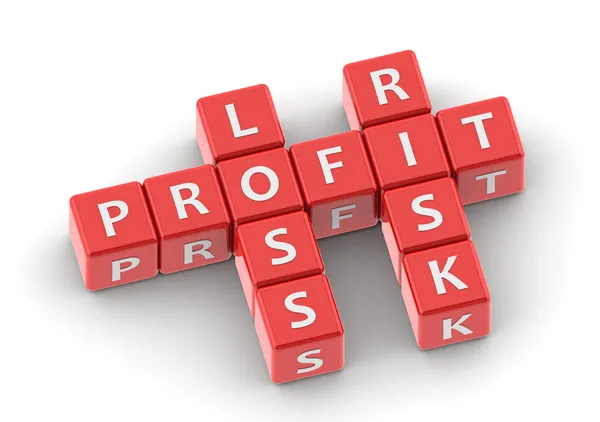 Profit loss buzzword — Stock Photo, Image