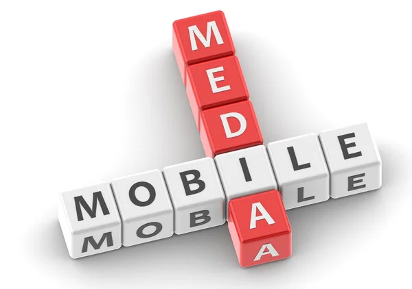 Mobile media buzzword — Stock Photo, Image