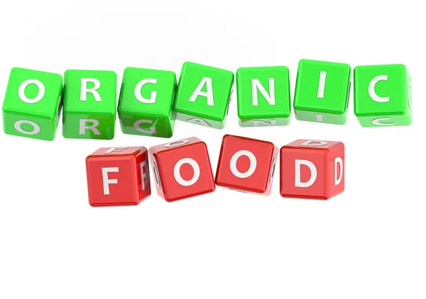 Organic food buzzword — Stock Photo, Image