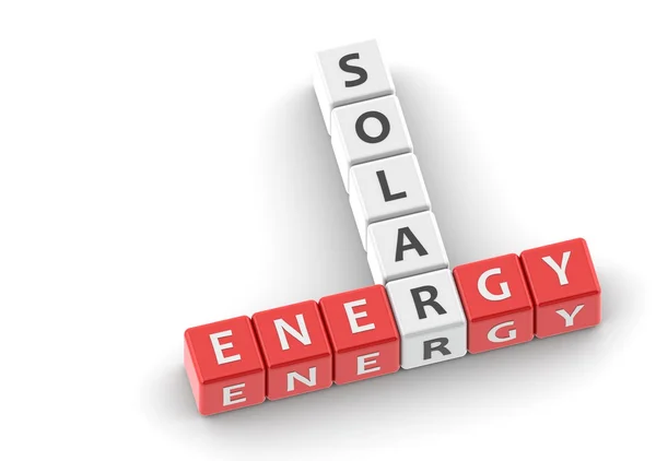 Solar energy buzzword — Stock Photo, Image