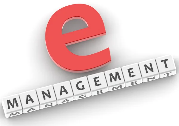 E-management buzzword — стоковое фото