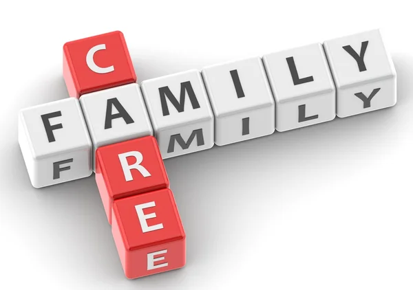 Family care buzzword — Stock Photo, Image