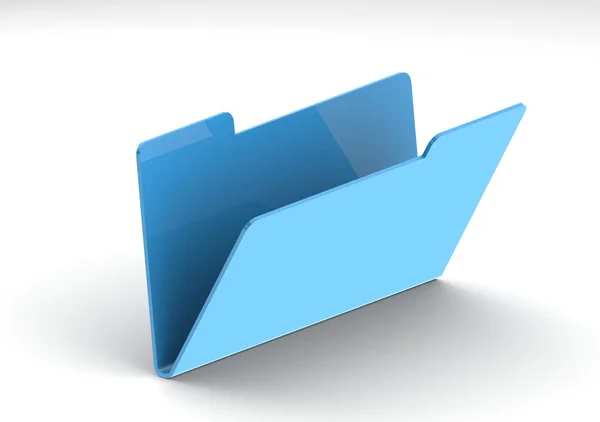 Folder biru — Stok Foto
