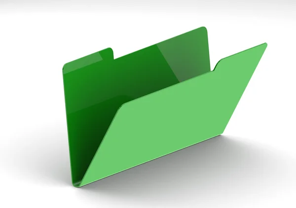 Green folder — Stock Photo, Image