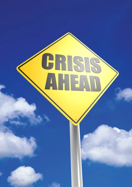 Crisis ahead — Stock Photo, Image