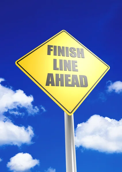 Finish line ahead — Stock Photo, Image