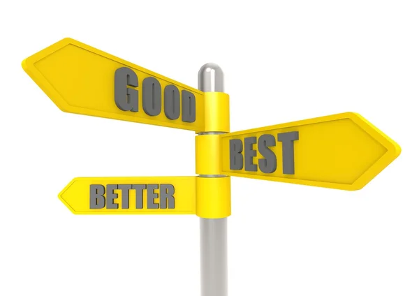 Good Better Best Sign
