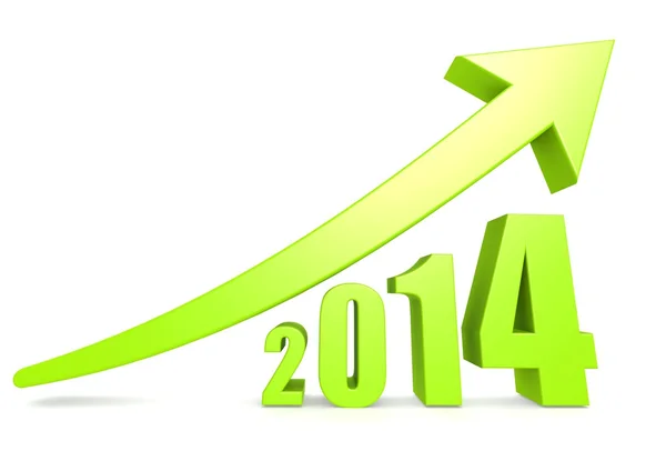 Growth of 2014 — Stock Photo, Image