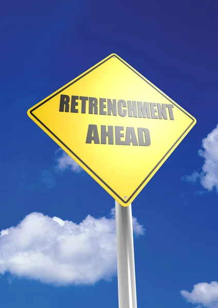 Retrenchment avanti — Foto Stock