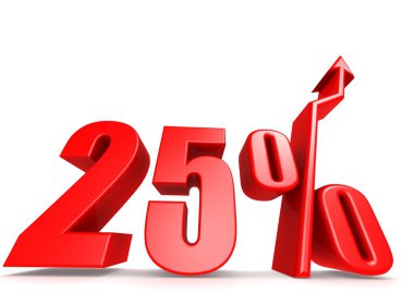 yüzde 25'i