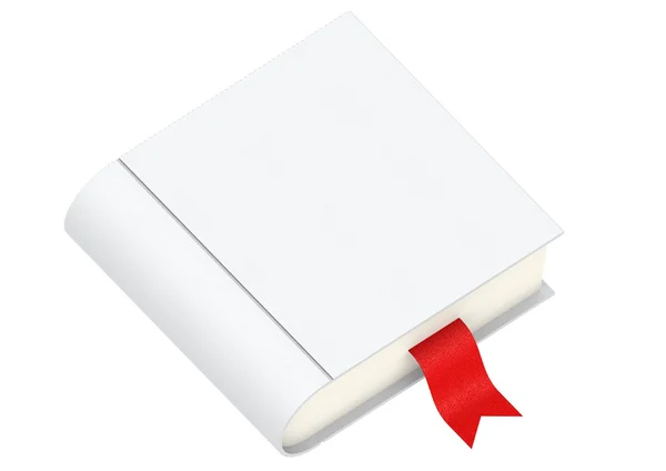 White book with red bookmark — Stock Photo, Image
