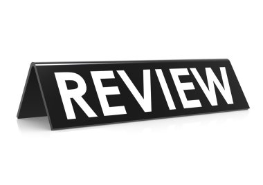 gözden geçirme etiket siyah