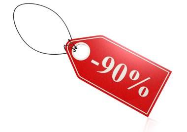yüzde 90 indirim