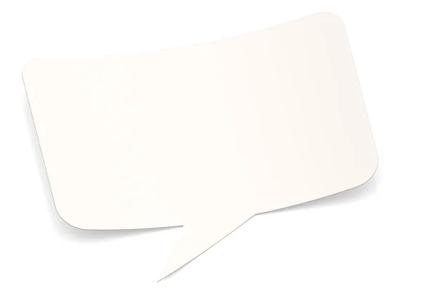 Χαρτί με σχήμα φούσκα ομιλία — Φωτογραφία Αρχείου