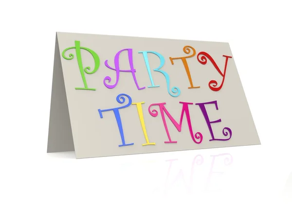 Tiempo de fiesta con papel doblado — Foto de Stock
