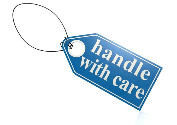 Handle with care label — Stock Photo, Image