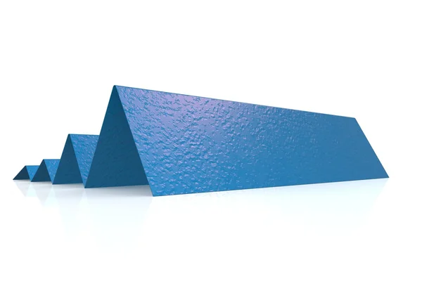 Blue folded paper — Stock Photo, Image