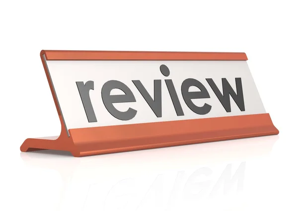 Review table tag — Stock Photo, Image