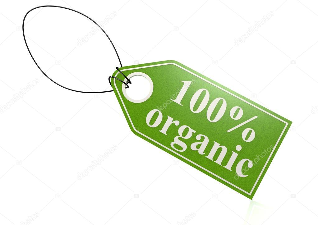 100 percent organic label
