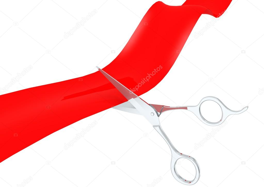 Cut ribbon