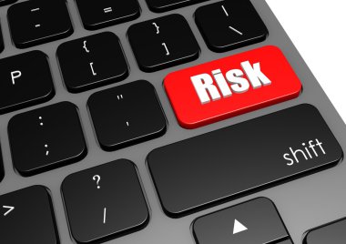 risk ile siyah klavye