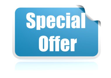 Özel Fırsat mavi sticker