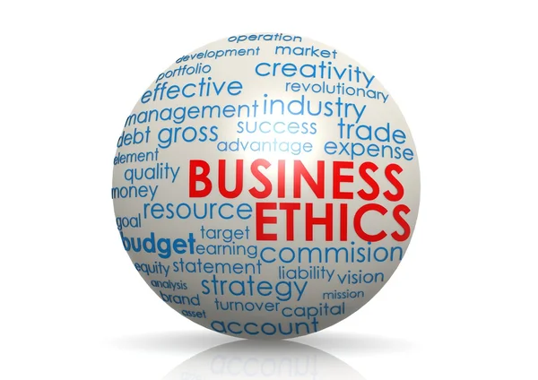 Business ethics sfär — Stockfoto