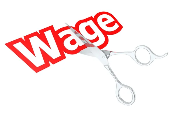 Cut wage — Stock Photo, Image