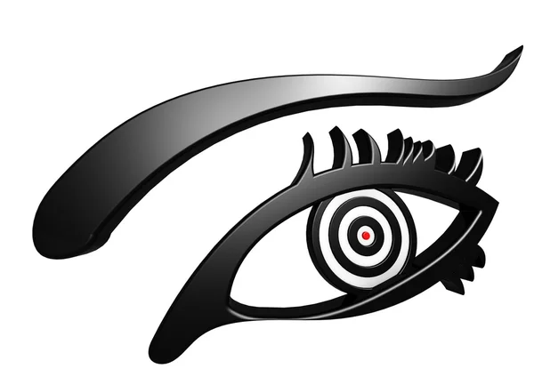 Eye on target — Stock Photo, Image