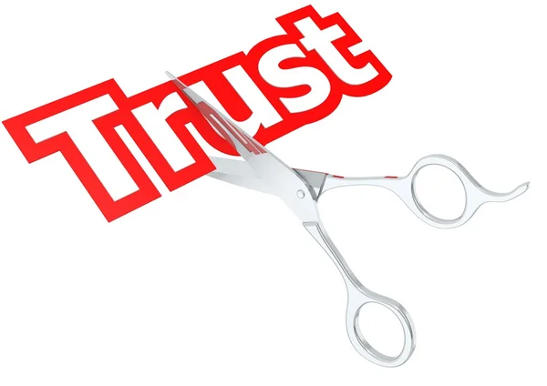 Cut trust — Stock Photo, Image