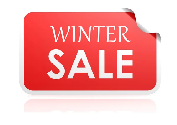 Winter verkoop sticker — Stockfoto