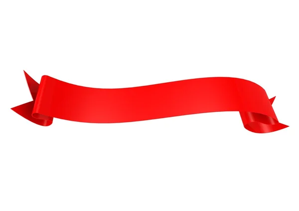 Red ribbon — Stock Photo, Image