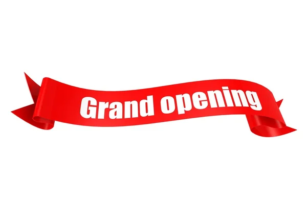 Grand opening ribbon — Stock Photo, Image