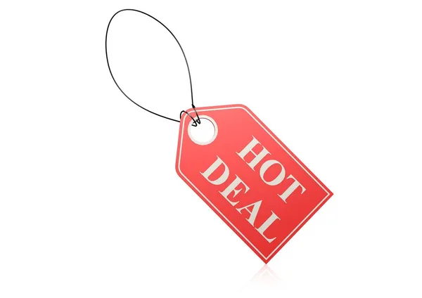 Etikett "Hot Deal" — Stockfoto