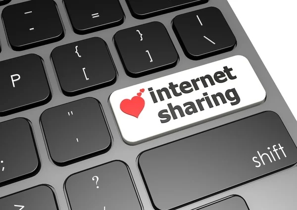 Internet-Sharing — Stockfoto