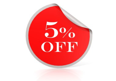 piros kör matricát, 5 % kedvezmény