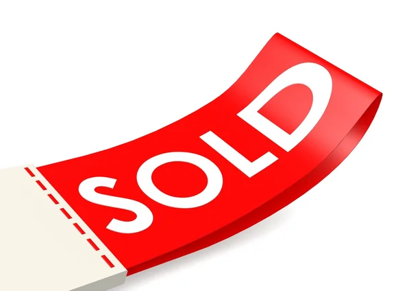 Sold flag — Stock Photo, Image