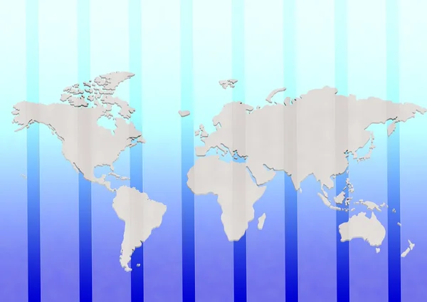 Mapa do mundo azul — Fotografia de Stock