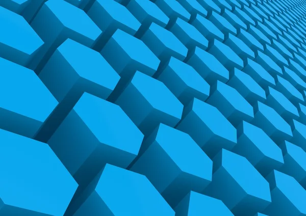 Blue hexagon pattern — Stock Photo, Image