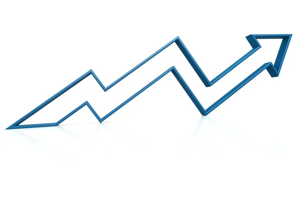 블루 빈 화살표 — 스톡 사진