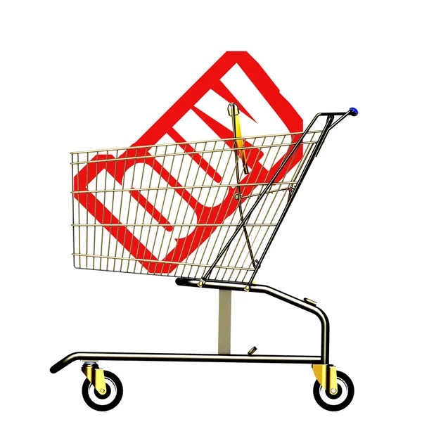 Comprar carrito — Foto de Stock