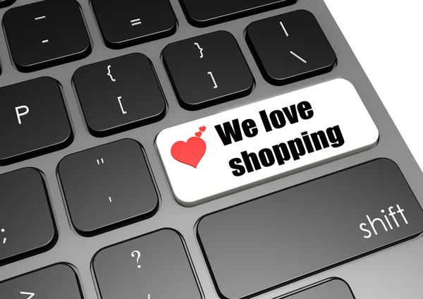 We love shopping — Stock Photo, Image