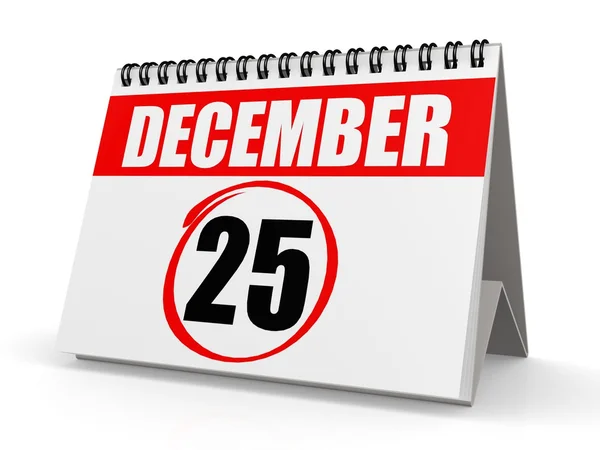 25 de diciembre calendario — Foto de Stock