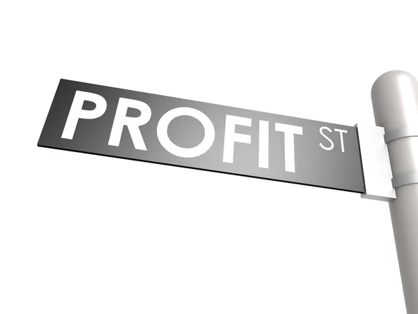 Profit-Straßenschild — Stockfoto