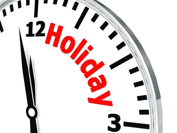 Holiday clock — Stock Photo, Image